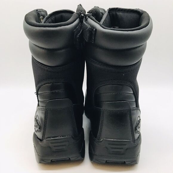 Interceptor MNIN0440111 Black Leather Men's 12 Side Zip Lace Up Tactical Boots - Picture 4 of 13